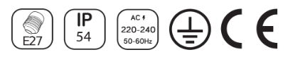 Flat Top Glass Plast Vegglampe HR60772