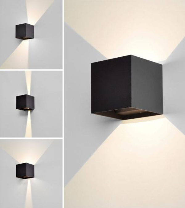 100 kvadrat toveis dimmende vegglampe HR60432-G9 100 kvadrat toveis dimmende vegglampe HR60432-G9