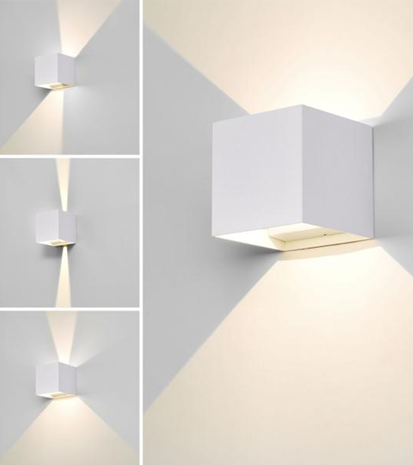 100 kvadrat toveis dimmende vegglampe HR60432-G9 100 kvadrat toveis dimmende vegglampe HR60432-G9