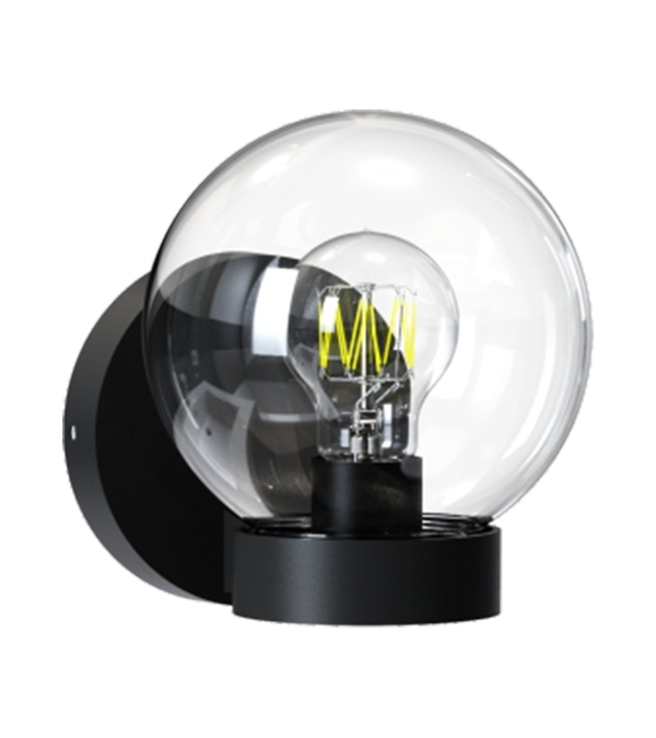 Rund Glass Plast Vegglampe HR60771 Rund Glass Plast Vegglampe HR60771
