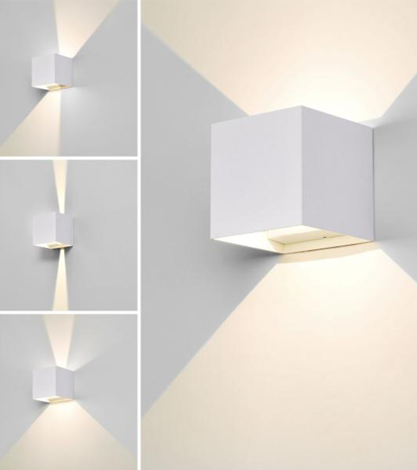 100 Square LED Toveis dimming Vegglampe HR60432-LED 100 Square LED Toveis dimming Vegglampe HR60432-LED