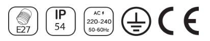 Firesidig kantvegglampe rektangel HR60041