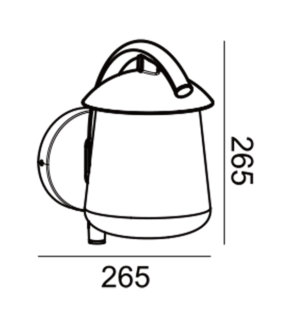 Parrot Bend Flat Top Glass Vegglampe HR60673 Parrot Bend Flat Top Glass Vegglampe HR60673