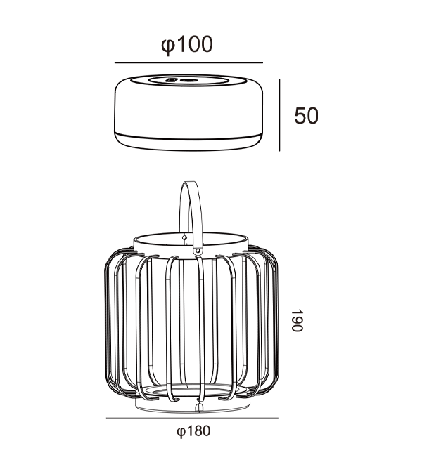 Ladelampe for hul lanterne HR95016 Ladelampe for hul lanterne HR95016