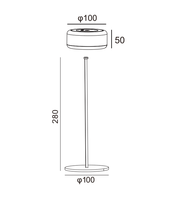 300 Høy skrivebordslampe HR95002-330 300 Høy skrivebordslampe HR95002-330