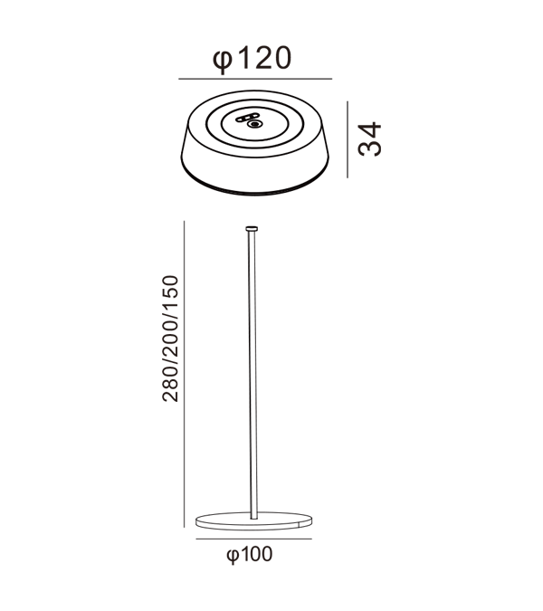 320 Høy Flat Lading Skrivebordslampe HR90052-320 320 Høy Flat Lading Skrivebordslampe HR90052-320