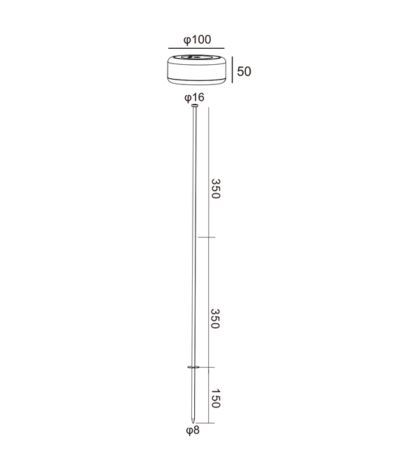 400 High Black Body oppladbart lys HR95004-400 400 High Black Body oppladbart lys HR95004-400