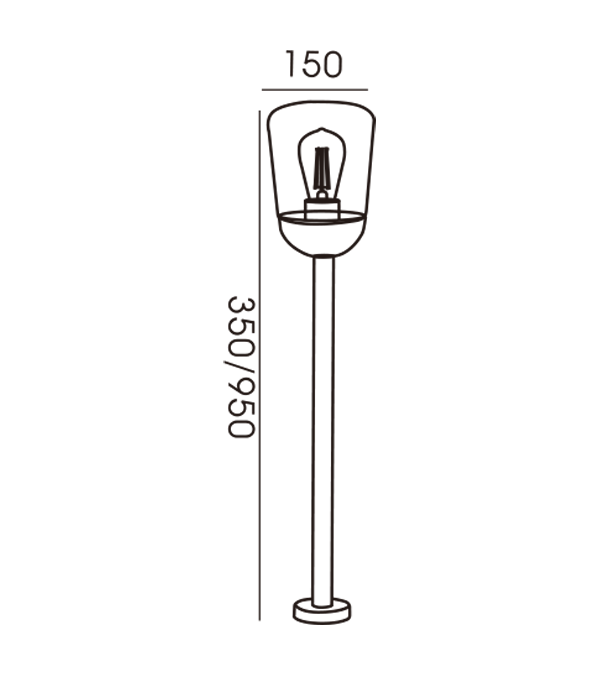 150 Flatglassede hagelys HR60112-350 150 Flatglassede hagelys HR60112-350