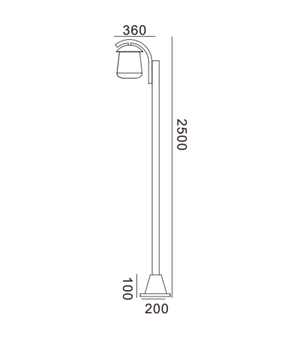 Enkelthode flat topp hagelys HR60702 Enkelthode flat topp hagelys HR60702